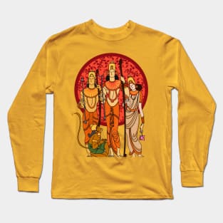 Lord Ram Sita Lakshman with hanuman ji Long Sleeve T-Shirt